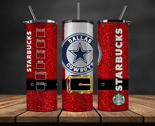 Dallas Cowboys Christmas Tumbler Png,NFL Merry Christmas Png, NFL Christmas Tumbler Wrap 74