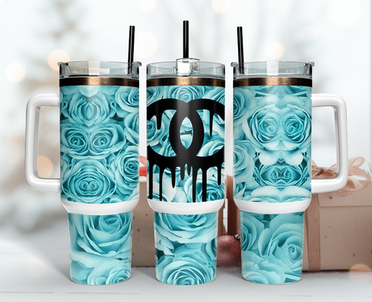 Chanel Tumbler Wrap 40oz,Tumbler Wrap with Logo Fashion - Instant PNG File  77