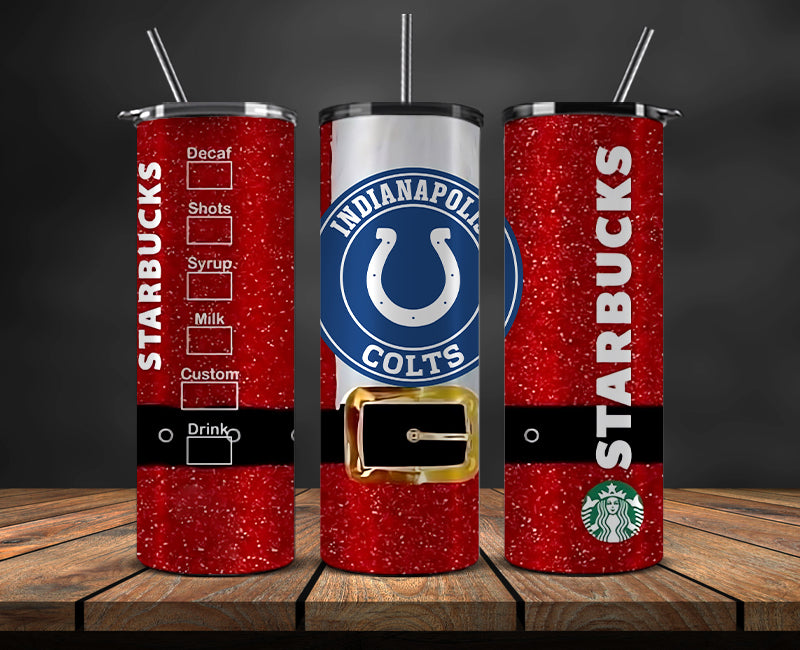 Indianapolis Colts Christmas Tumbler Png,NFL Merry Christmas Png, NFL Christmas Tumbler Wrap 79