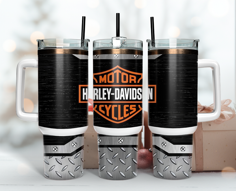 Harley Davidson Tumbler Wrap 40oz - Download High-Quality PNG 07