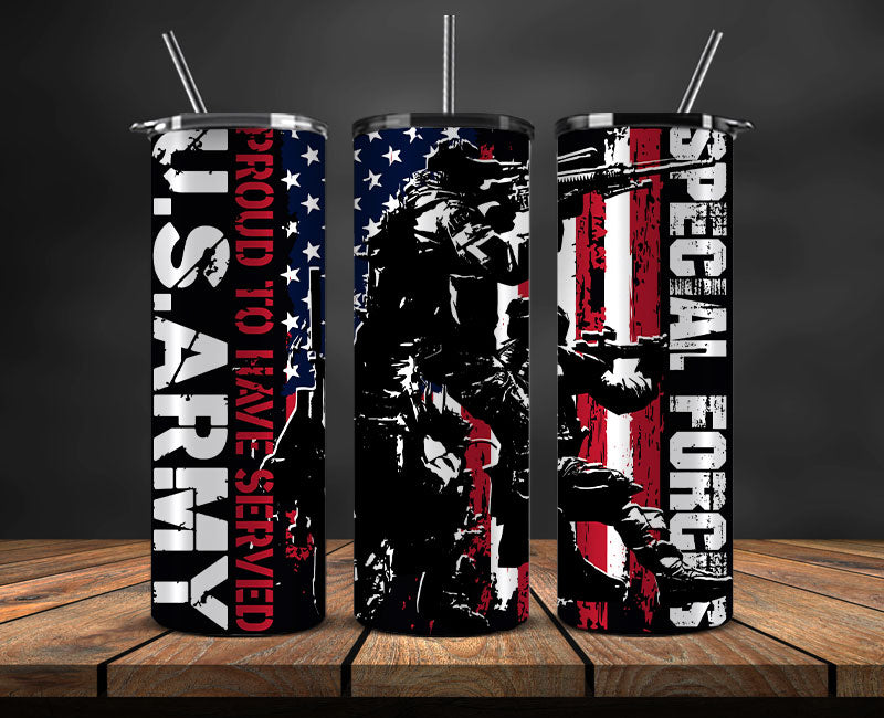 Veteran Military Tumbler, Veterans Day Tumbler , Veteran Tumbler Wrap 07