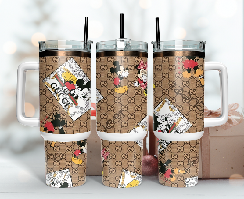 Gucci Tumbler Wrap 40oz,Tumbler Wrap with Logo Fashion - Instant PNG File  84