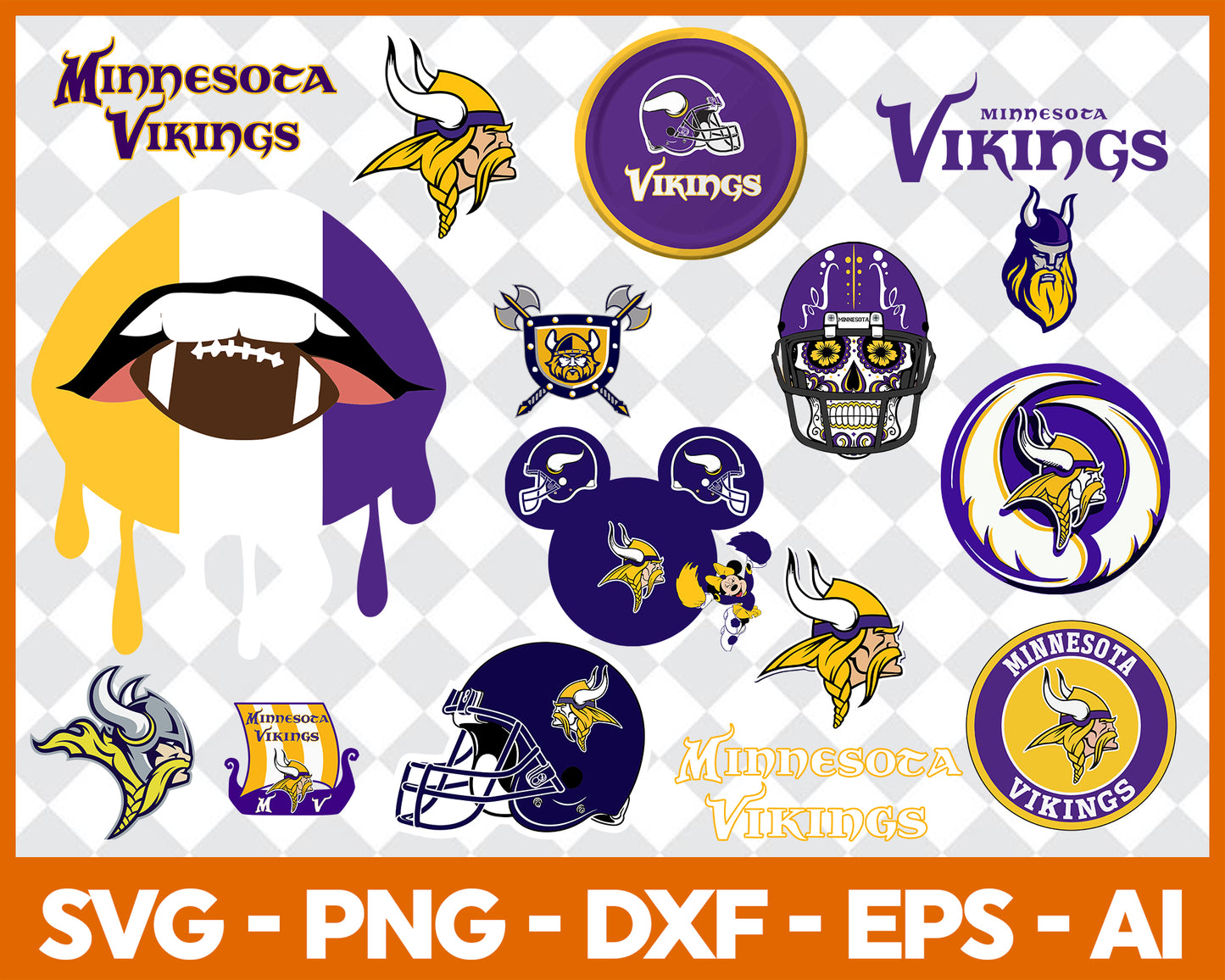 Minnesota Vikings Logo SVG NFL Team Graphic Design File