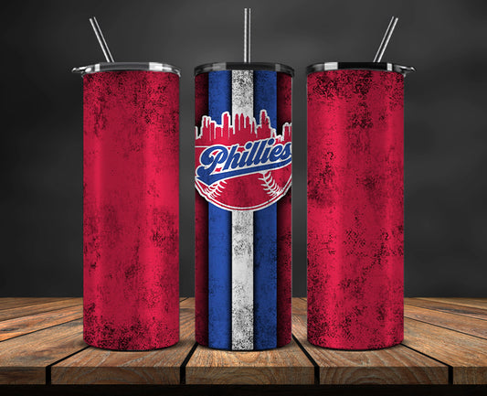 Philadelphia Phillies Tumbler Wrap, Mlb Tumbler  Mlb Logo Tumbler Png 86