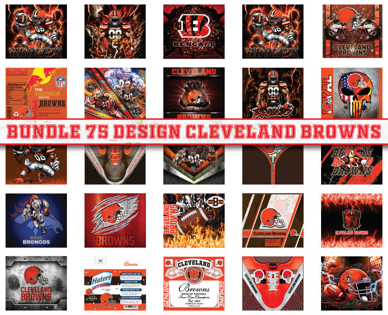 Cleveland Browns Tumbler Wrap , Football Tumbler Png ,32 Team Sport png 08