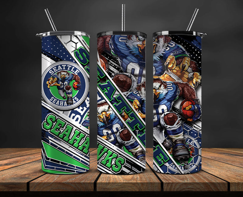 Seahawks Football Png ,Football Tumbler Png ,Nfl Tumbler Wrap 08