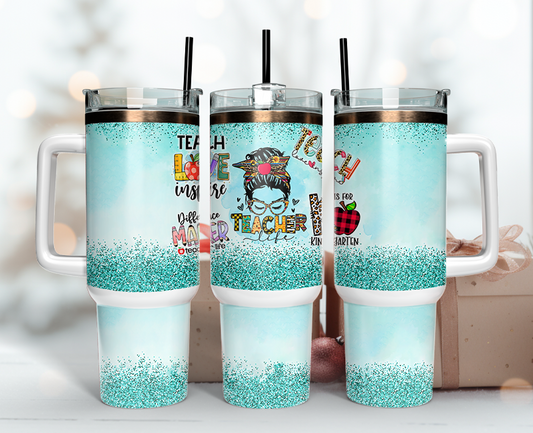 Teacher Tumbler Wrap 40oz, Teacher Tumbler Png 08