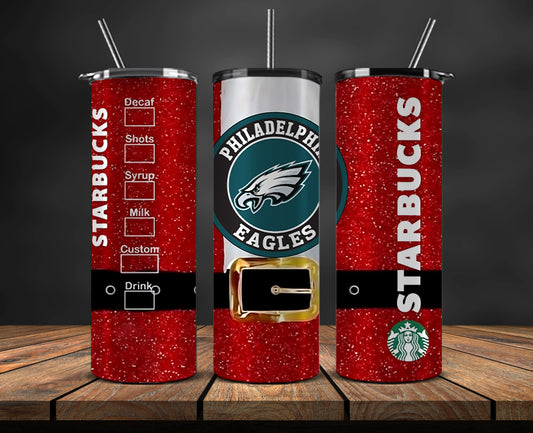 Philadelphia Eagles Christmas Tumbler Png,NFL Merry Christmas Png, NFL Christmas Tumbler Wrap 91