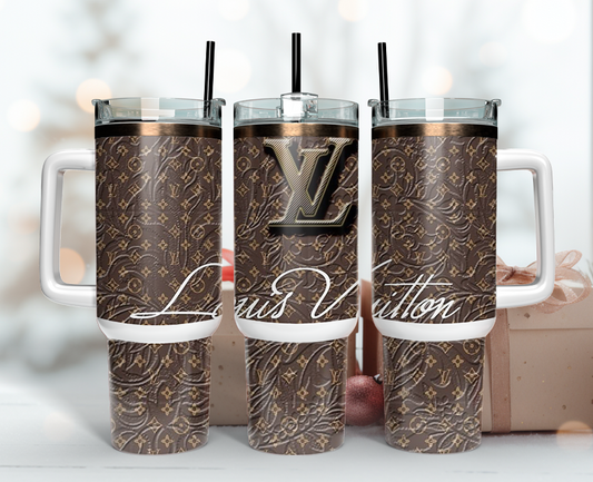 Louis Vuitton Tumbler Wrap 40oz,Tumbler Wrap with Logo Fashion - Instant PNG File  95