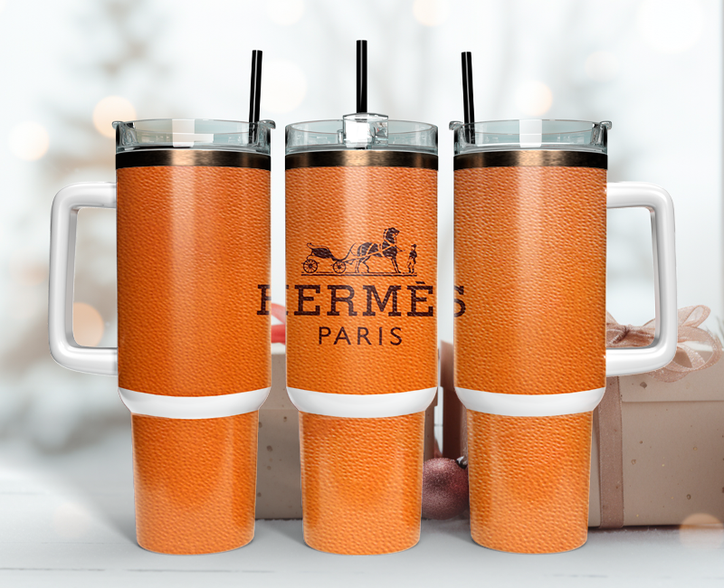 Hermes Tumbler Wrap 40oz,Tumbler Wrap with Logo Fashion - Instant PNG File  96