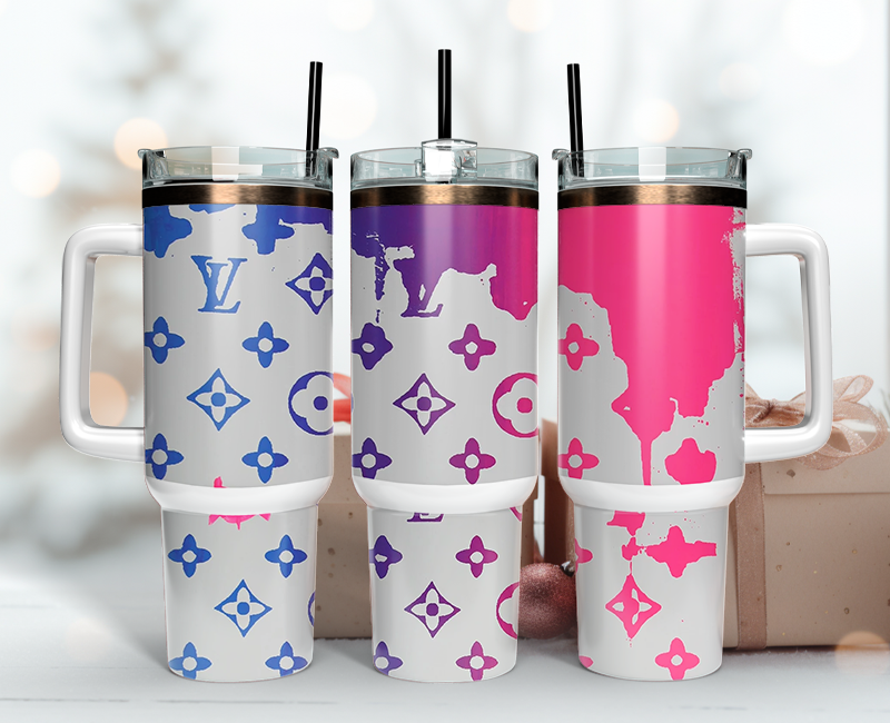 Louis Vuitton Tumbler Wrap 40oz,Tumbler Wrap with Logo Fashion - Instant PNG File  98