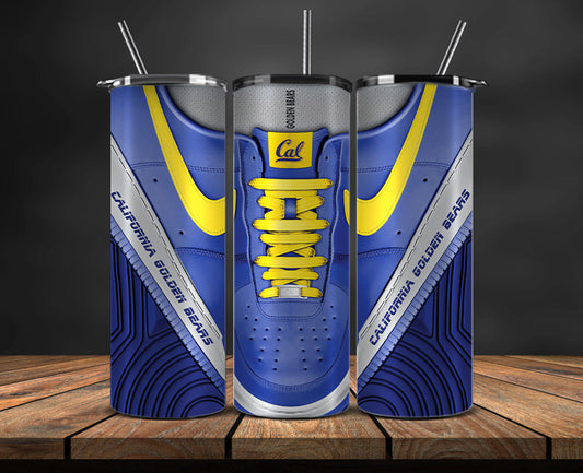 California Golden Bears Sneaker Tumbler Wrap , College Sneaker Tumbler Wrap 107