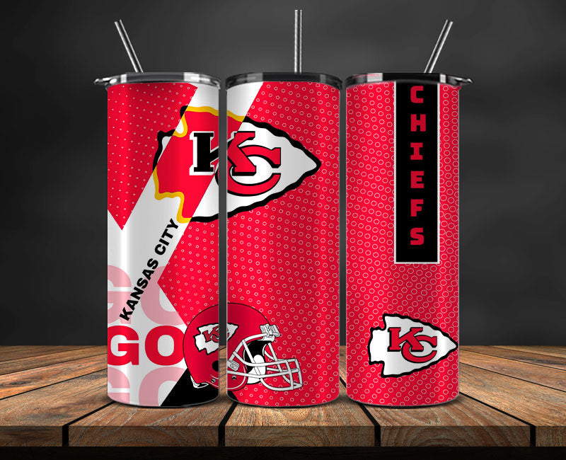 Kansas City Chiefs Tumbler Wrap, Logo Tumbler Wrap DS-107