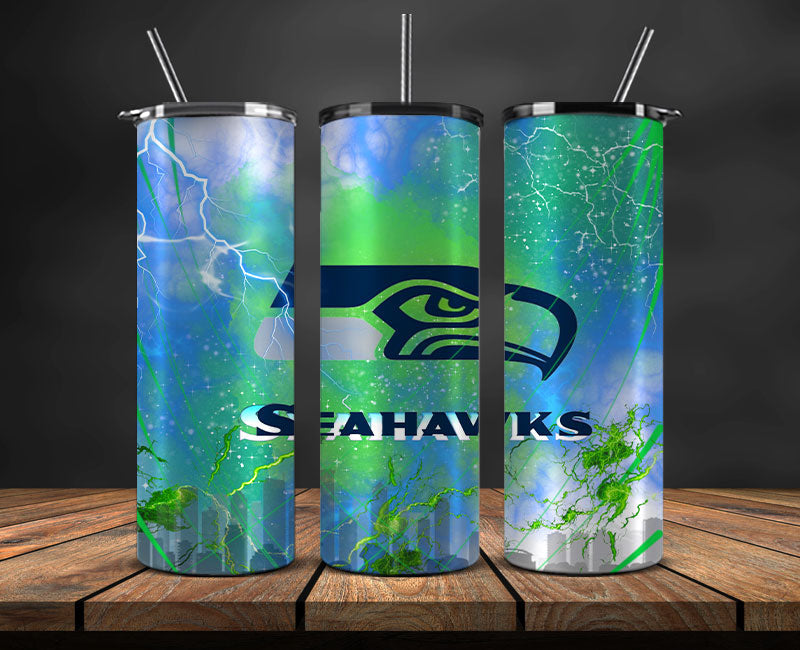 Seattle Seahawks Tumbler Wrap, American Football Tumbler PNG -10