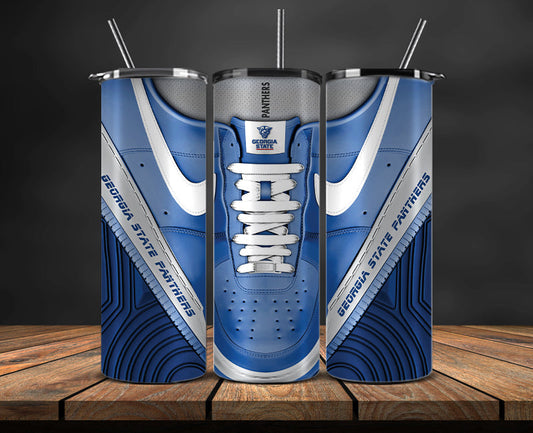 Georgia State Panthers Sneaker Tumbler Wrap , College Sneaker Tumbler Wrap 117