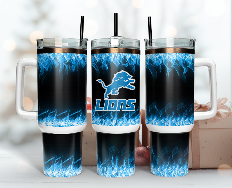 Detroit Lions 40oz Tumbler,NFL Tumbler 40oz, 40oz Tumbler Sublimation Png , 40oz Tumbler Wrap 11