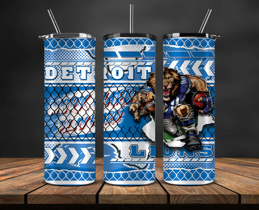 Detroit Lions Tumbler, Detroit Logo, Mascot Football Png 120