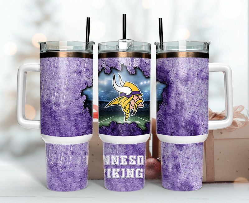 Minnesota Vikings Tumbler 40oz Png,  40oz Tumbler Skinny  120