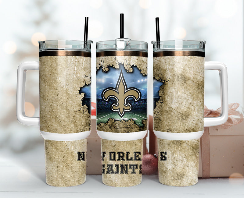 New Orleans Saints Tumbler 40oz Png,  40oz Tumbler Skinny  122