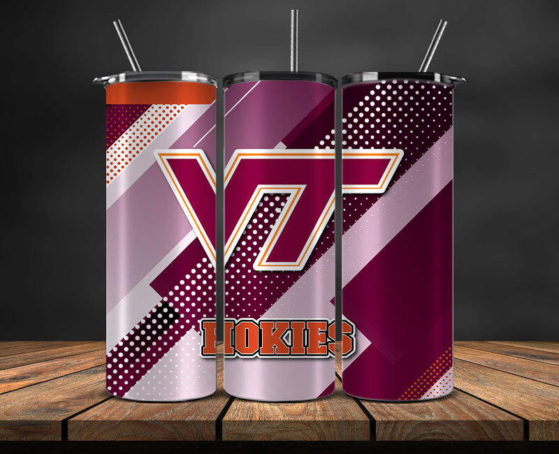 Hokies Logo 20 oz Tumbler Png ,College Football 20 Oz Tumbler Wrap 123