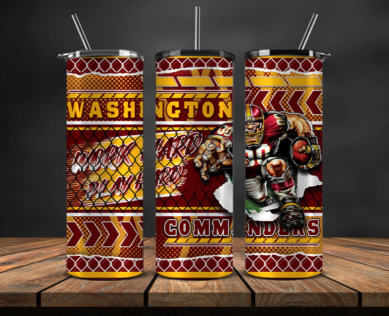 Washington Commanders Tumbler, Washington Logo, Mascot Football Png 127