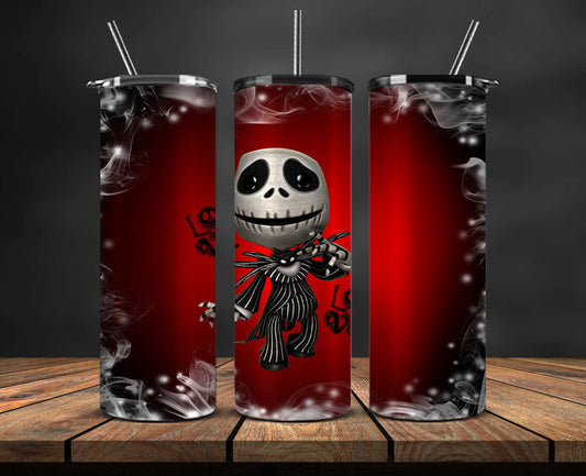 Nightmare Before Christmas , Jack Skellington Tumbler Png,Tumbler Wrap,Halloween Tumbler Wrap 12