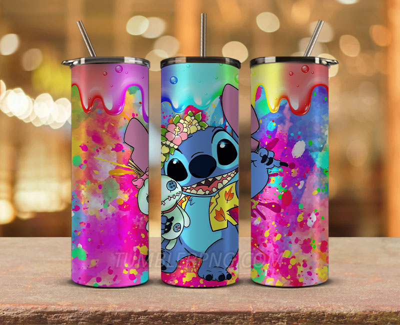 Stitch Starbucks 20oz Tumbler Png,20 oz Skinny Tumbler Wraps, Stitch Tumbler Wrap 12