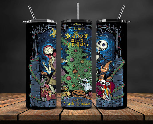 Nightmare Before Christmas , Jack Skellington Tumbler Png,Tumbler Wrap,Halloween Tumbler Wrap 13