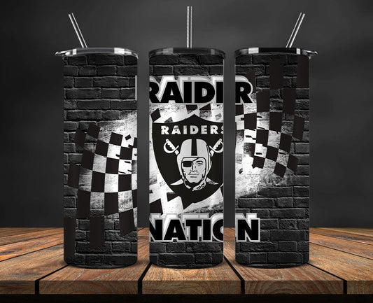 Las Vegas Raiders Tumbler Wrap, American Football Tumbler PNG -13