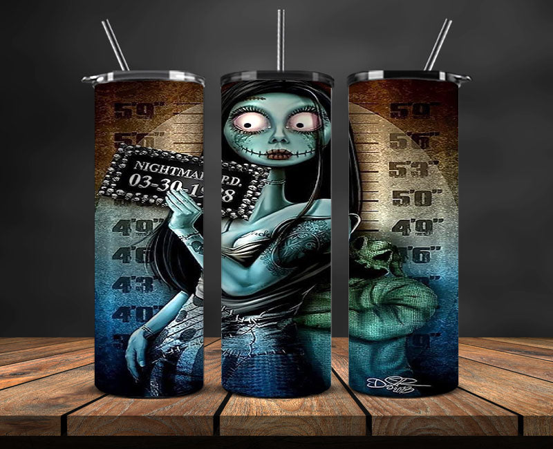 Nightmare Before Christmas , Jack Skellington Tumbler Png,Tumbler Wrap,Halloween Tumbler Wrap 14