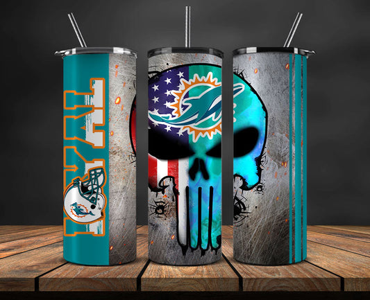 Miami Dolphins Loyal Tumbler Wraps, Nfl Tumbler Png 156