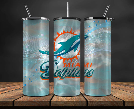 Miami Dolphins Tumbler Wrap, American Football Tumbler PNG -15