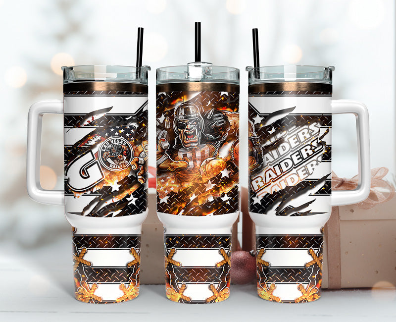 Las Vegas Raiders Tumbler 40oz Png,  40oz Tumbler Skinny  17