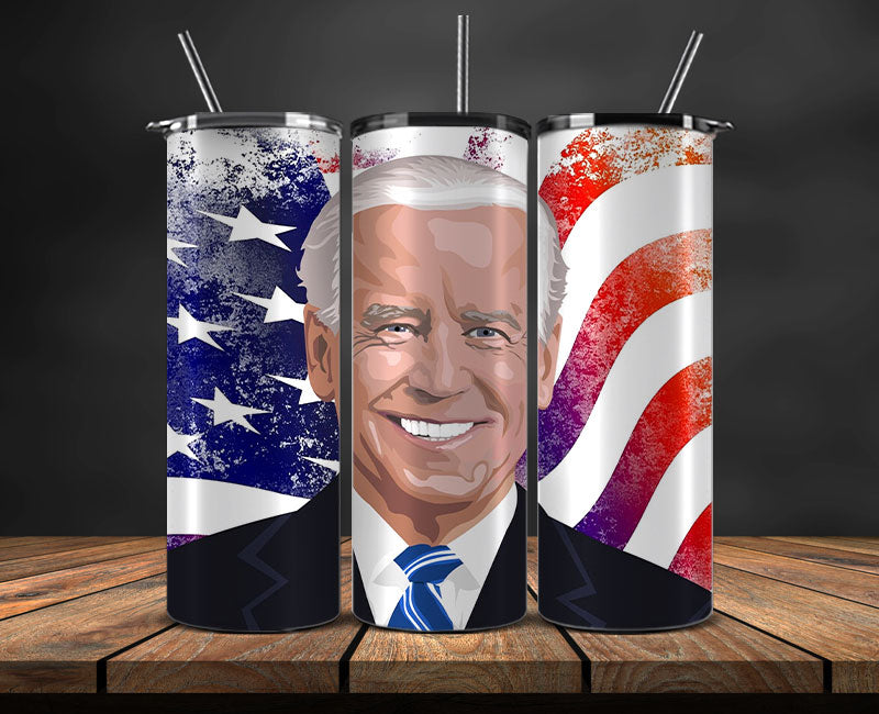 Joe Biden 2024 Tumbler Wrap,Joe Biden 2024 ,Presidential Election 2024 ,Race To The White House 18