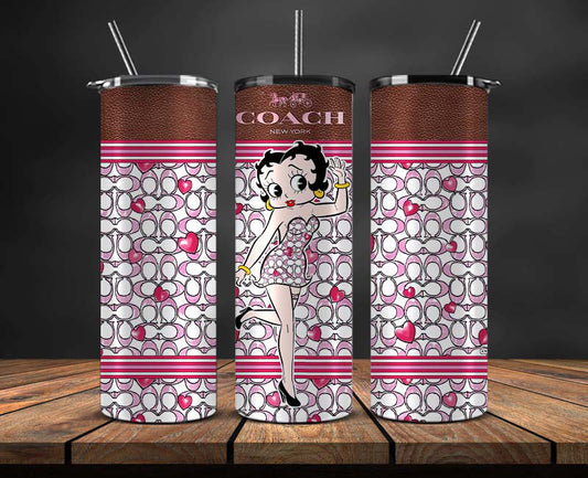 Betty Boop Skinny Tumbler Wrap, Betty Boop Tumbler Wrap ,Betty Boop Design 19