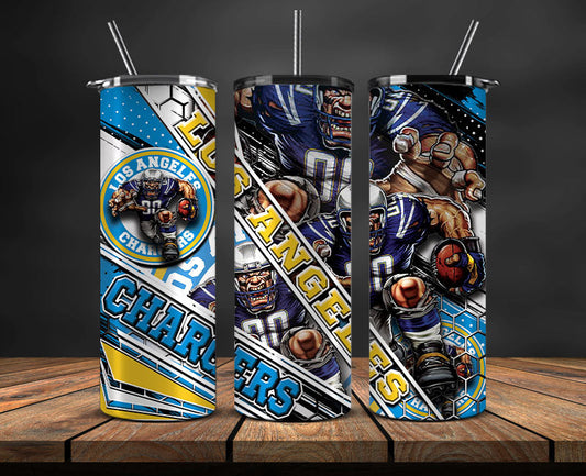 Chargers Football Png , Football Tumbler Png  , Sport Tumbler Wrap 19