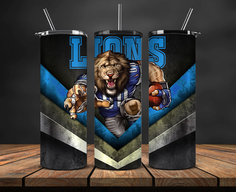 Detroit Lions Tumbler, Detroit Logo Tumbler ,NFL Season 2023, Design 19