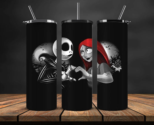 Nightmare Before Christmas , Jack Skellington Tumbler Png,Tumbler Wrap,Halloween Tumbler Wrap 21