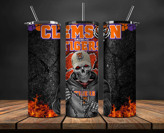 Clemson Tumbler Wrap, NCAA University College Tumbler Wraps DS-22