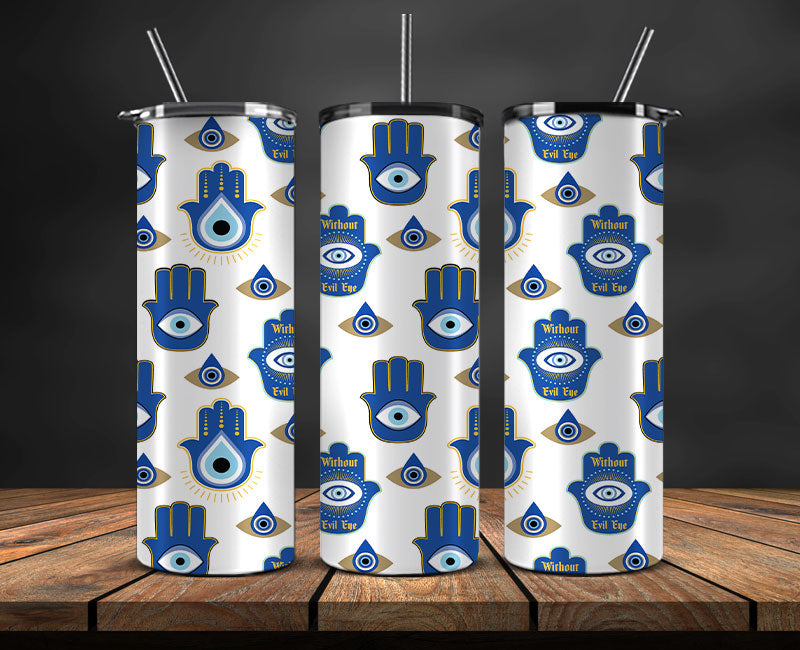 Evil Eye Skinny Tumbler Png, Evil Eye 20 oz Tumbler Wrap , Evil Eye Tumbler Wrap 22