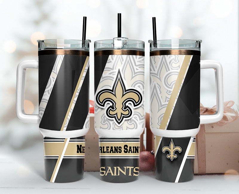 New Orleans Saints 40oz Tumbler,NFL Tumbler Wrap , 40oz Tumbler Sublimation Png , 40oz Tumbler Wrap 88