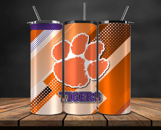 Tigers Logo 20 oz Tumbler Png ,College Football 20 Oz Tumbler Wrap 22