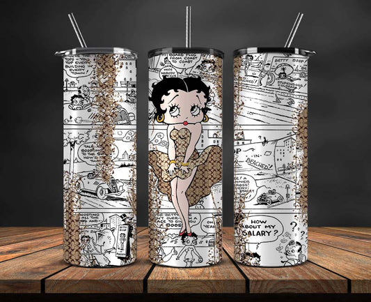 Betty Boop Skinny Tumbler Wrap, Betty Boop Tumbler Wrap ,Betty Boop Design 22