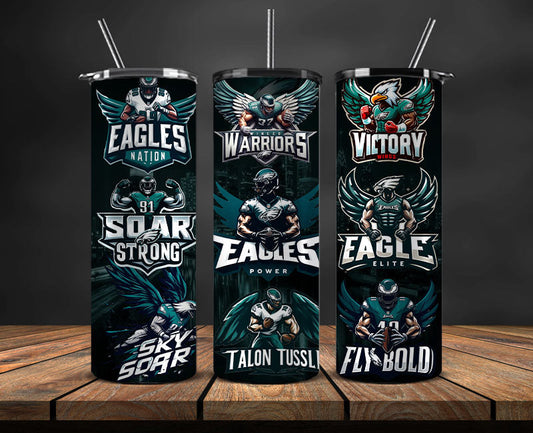 Philadelphia Eagles Tumbler Wrap, American Football Tumbler PNG -22