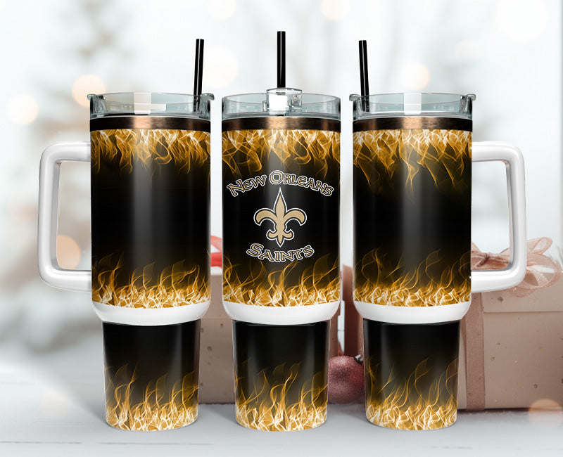 New Orleans Saints 40oz Tumbler,NFL Tumbler 40oz, 40oz Tumbler Sublimation Png , 40oz Tumbler Wrap 23