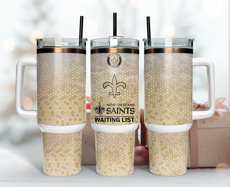 New Orleans Saints Tumbler 40oz Png, 40oz Tumler Png 23