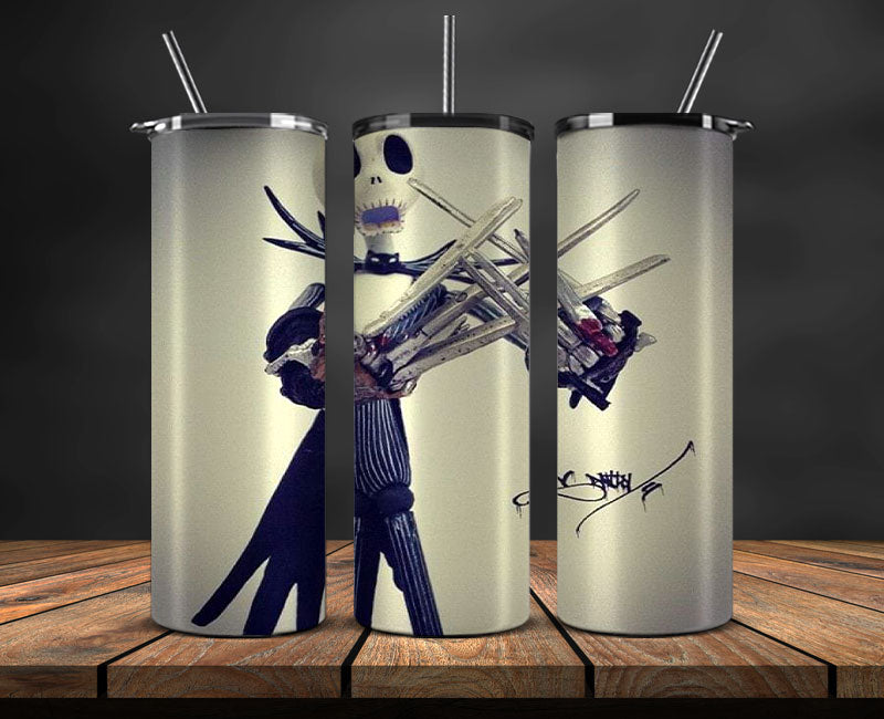 Nightmare Before Christmas , Jack Skellington Tumbler Png,Tumbler Wrap,Halloween Tumbler Wrap 24