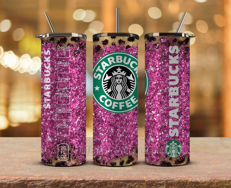 Starbucks Tumbler Png, Starbucks Glitter Sublimation, Skinny Tumbler 20oz, Skinny Starbucks 24