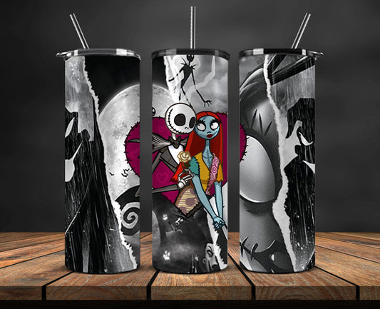 Nightmare Before Christmas , Jack Skellington Tumbler Png,Tumbler Wrap,Halloween Tumbler Wrap 26