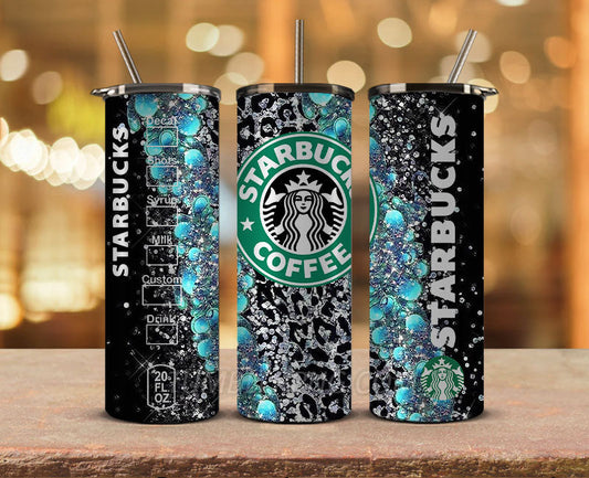 Starbucks Tumbler Png, Starbucks Glitter Sublimation, Skinny Tumbler 20oz, Skinny Starbucks 26